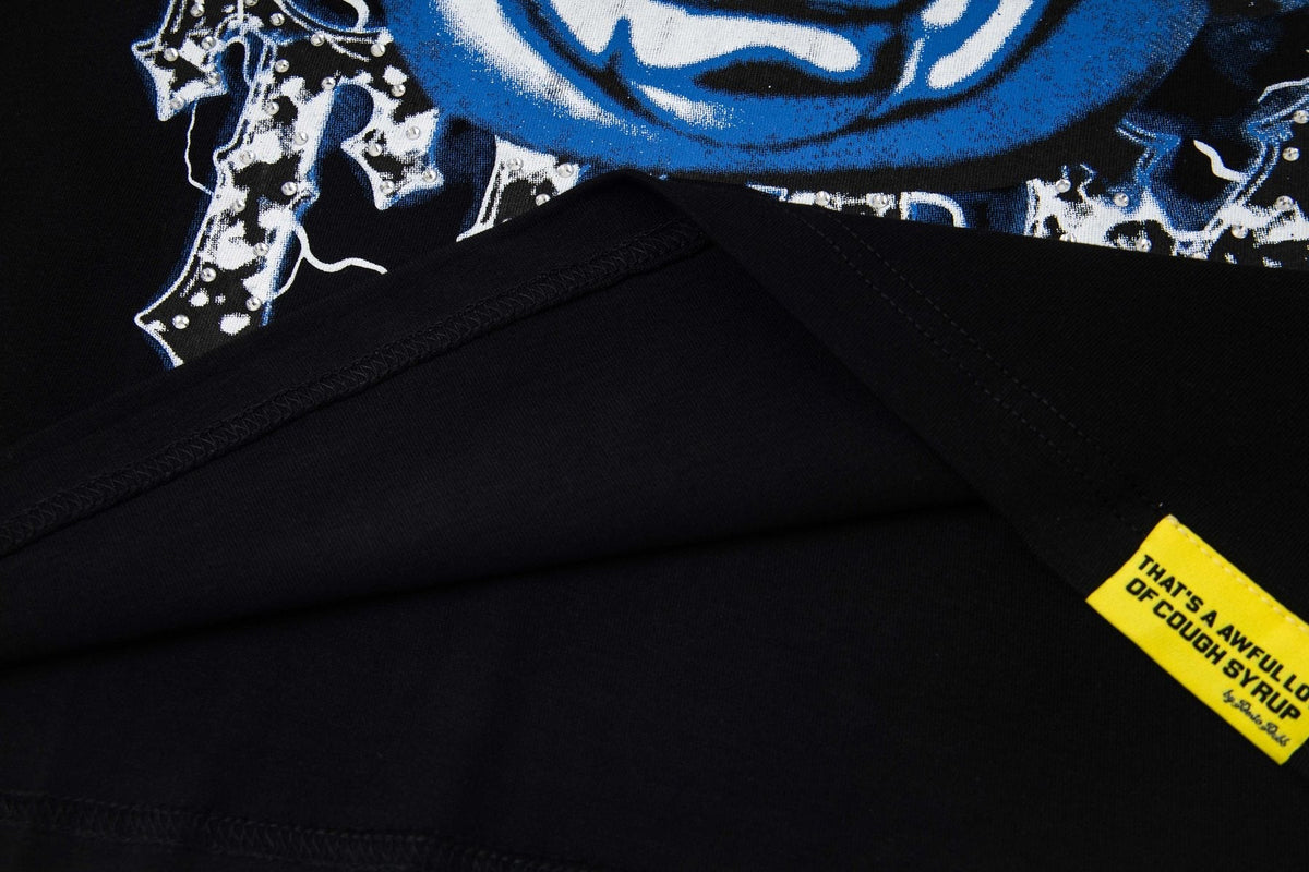 THAT'S A AWFUL LOT OF COUGH SYRUP Skull Graphic T-Shirt ¡ª detail