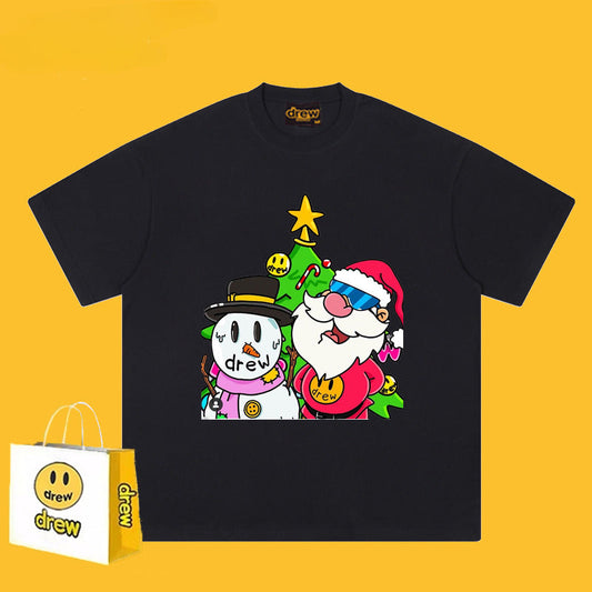 Drew T-shirts Smiley Face Printed High Street