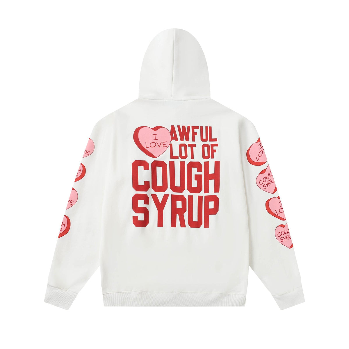 THAT'S A AWFUL LOT OF COUGH SYRUP Angel Tears Graphic Hoodie ¡ª back