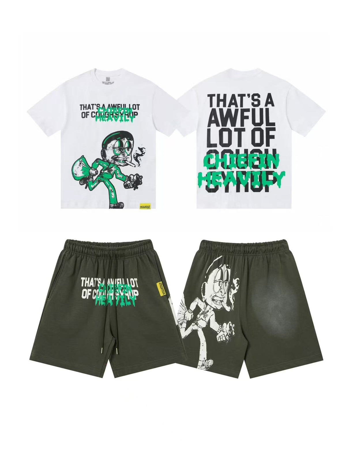 THAT'S A AWFUL LOT OF COUGH SYRUP Graphic Short-Sleeve Set ¡ª front